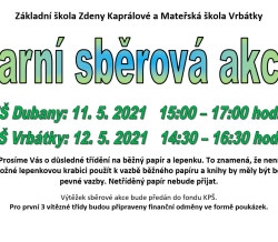 Sběrová soutěž starého papíru