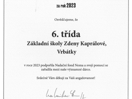 Šesťáci pomáhají