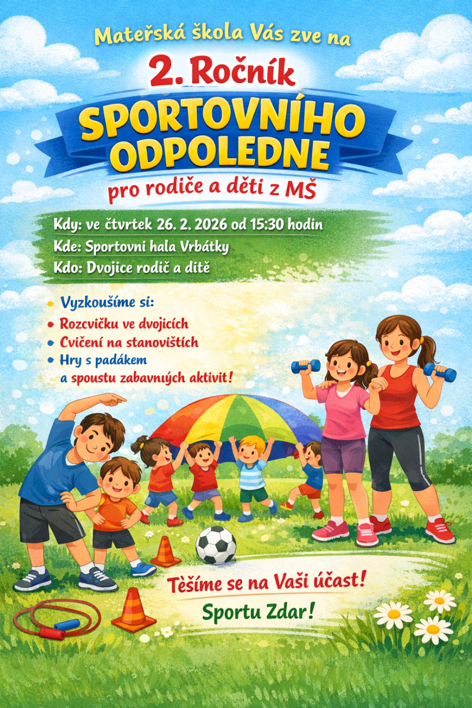 sportovní odpoledne 2 ročník